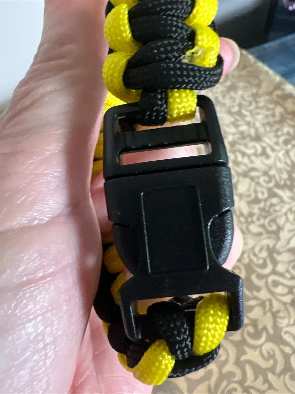 NFL Pittsburgh Steelers Black & Gold Braided Rope Wrist Bracelet